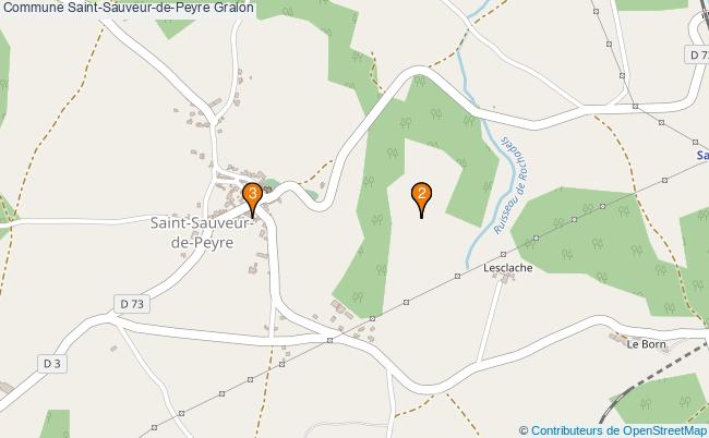 plan Commune Saint-Sauveur-de-Peyre Associations commune Saint-Sauveur-de-Peyre : 3 associations