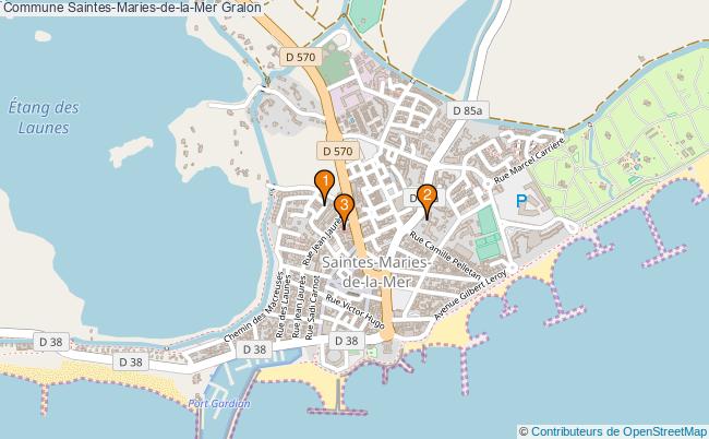 plan Commune Saintes-Maries-de-la-Mer Associations commune Saintes-Maries-de-la-Mer : 4 associations