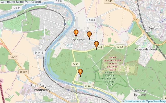 plan Commune Seine-Port Associations commune Seine-Port : 4 associations