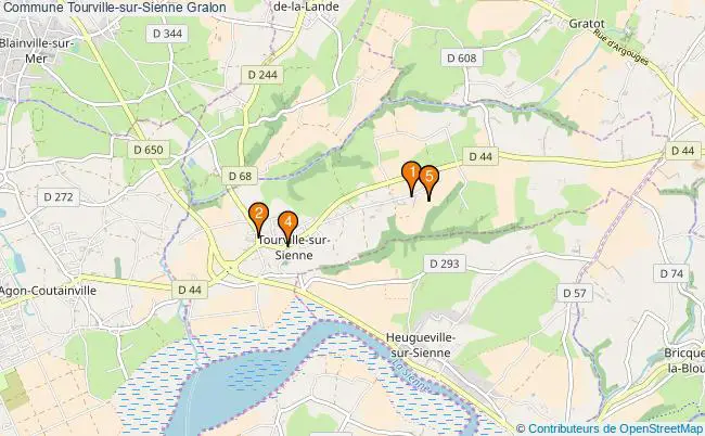 plan Commune Tourville-sur-Sienne Associations commune Tourville-sur-Sienne : 5 associations