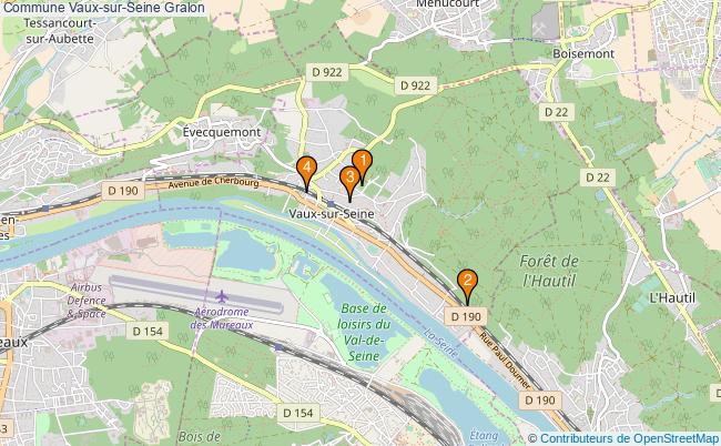 plan Commune Vaux-sur-Seine Associations commune Vaux-sur-Seine : 4 associations