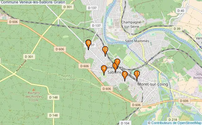 plan Commune Veneux-les-Sablons Associations commune Veneux-les-Sablons : 10 associations