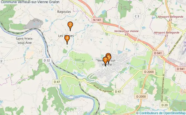 plan Commune Verneuil-sur-Vienne Associations commune Verneuil-sur-Vienne : 8 associations