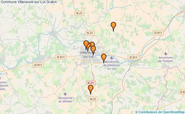 plan Commune Villeneuve-sur-Lot Associations commune Villeneuve-sur-Lot : 8 associations