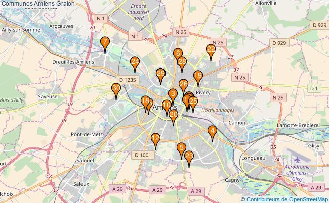 plan Communes Amiens Associations communes Amiens : 39 associations
