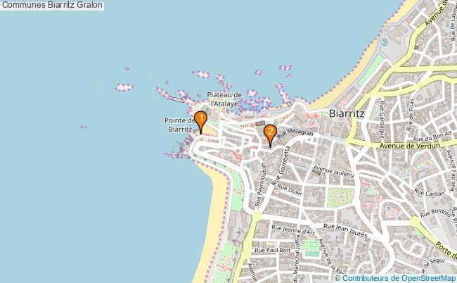 plan Communes Biarritz Associations communes Biarritz : 4 associations