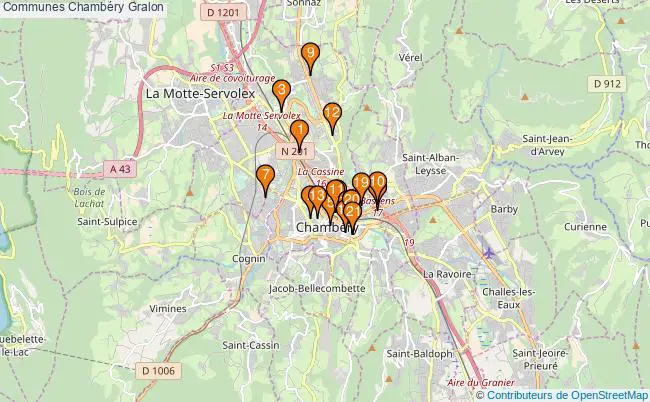 plan Communes Chambéry Associations communes Chambéry : 22 associations