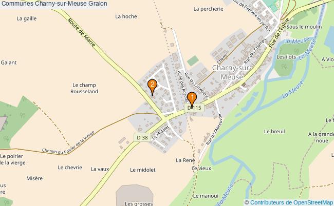 plan Communes Charny-sur-Meuse Associations communes Charny-sur-Meuse : 2 associations