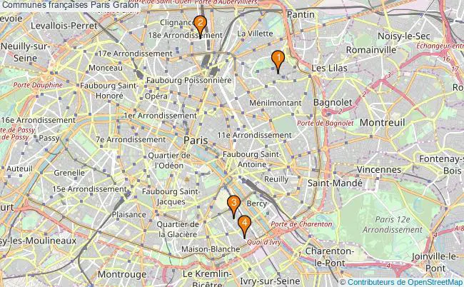 plan Communes françaises Paris Associations communes françaises Paris : 5 associations