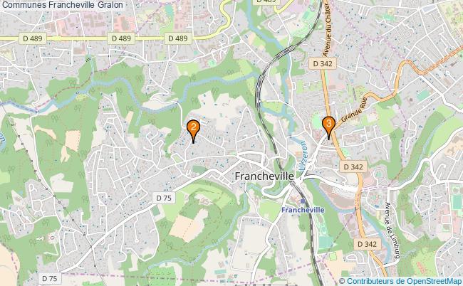 plan Communes Francheville Associations communes Francheville : 5 associations