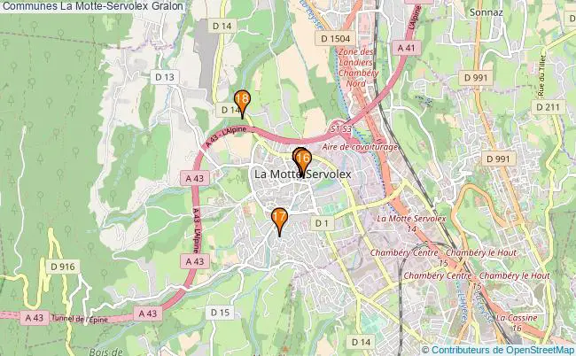 plan Communes La Motte-Servolex Associations communes La Motte-Servolex : 20 associations