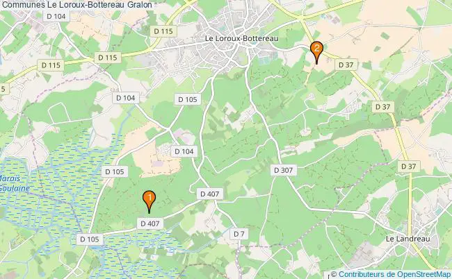plan Communes Le Loroux-Bottereau Associations communes Le Loroux-Bottereau : 3 associations