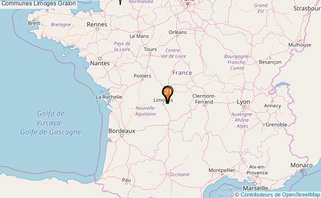 plan Communes Limoges Associations communes Limoges : 23 associations