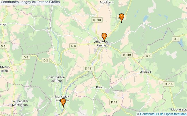 plan Communes Longny-au-Perche Associations communes Longny-au-Perche : 4 associations