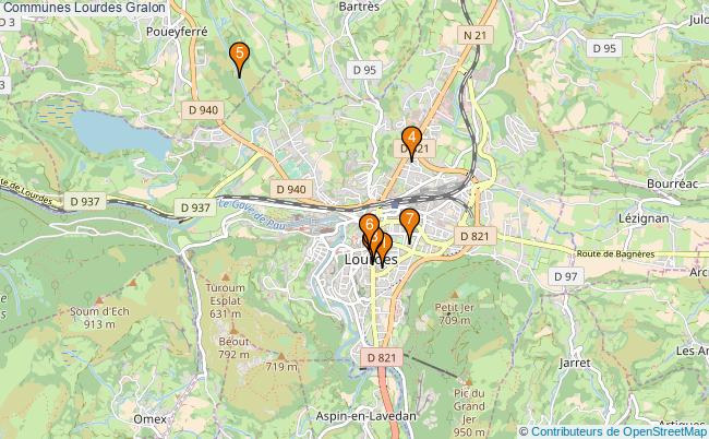 plan Communes Lourdes Associations communes Lourdes : 8 associations