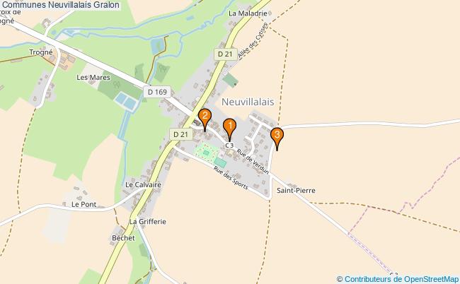 plan Communes Neuvillalais Associations communes Neuvillalais : 3 associations