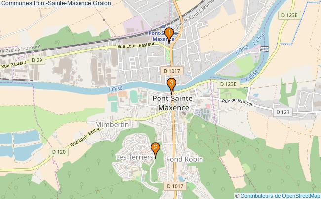 plan Communes Pont-Sainte-Maxence Associations communes Pont-Sainte-Maxence : 3 associations