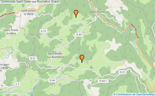 plan Communes Saint-Didier-sur-Rochefort Associations communes Saint-Didier-sur-Rochefort : 3 associations