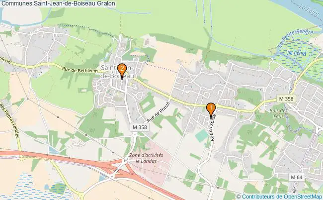 plan Communes Saint-Jean-de-Boiseau Associations communes Saint-Jean-de-Boiseau : 3 associations