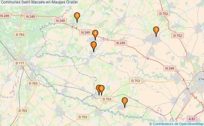 plan Communes Saint-Macaire-en-Mauges Associations communes Saint-Macaire-en-Mauges : 9 associations