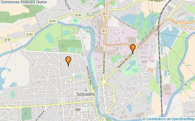 plan Communes Soissons Associations communes Soissons : 3 associations