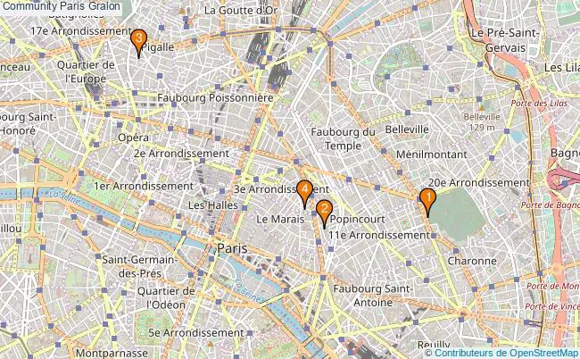 plan Community Paris Associations community Paris : 6 associations