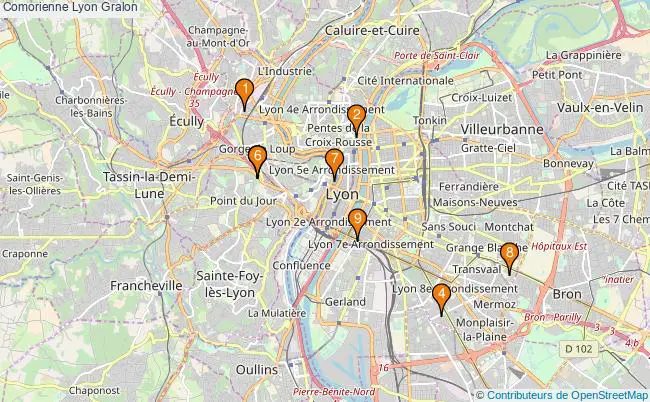 plan Comorienne Lyon Associations comorienne Lyon : 11 associations