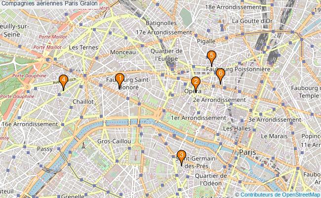 plan Compagnies aériennes Paris Associations compagnies aériennes Paris : 8 associations