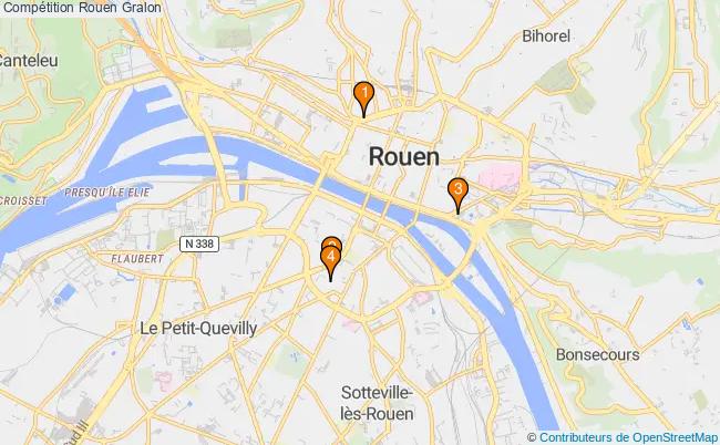 plan Compétition Rouen Associations Compétition Rouen : 4 associations