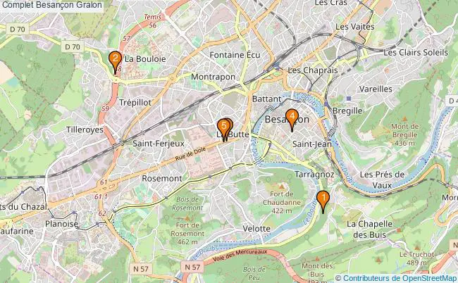 plan Complet Besançon Associations Complet Besançon : 4 associations