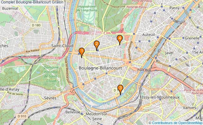plan Complet Boulogne-Billancourt Associations Complet Boulogne-Billancourt : 4 associations