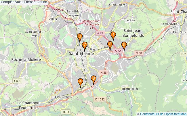 plan Complet Saint-Etienne Associations Complet Saint-Etienne : 7 associations