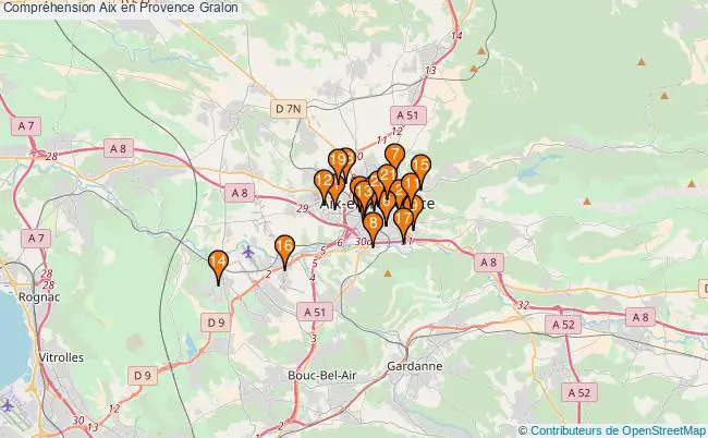 plan Compréhension Aix en Provence Associations Compréhension Aix en Provence : 22 associations