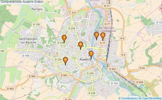 plan Compréhension Auxerre Associations Compréhension Auxerre : 8 associations