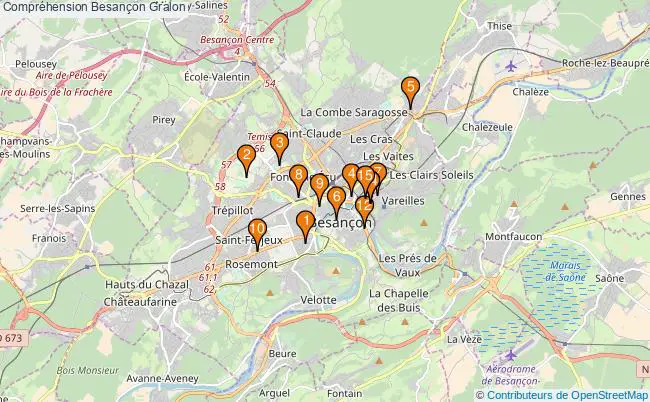plan Compréhension Besançon Associations Compréhension Besançon : 15 associations