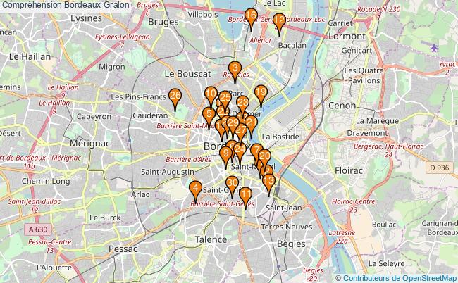 plan Compréhension Bordeaux Associations Compréhension Bordeaux : 54 associations