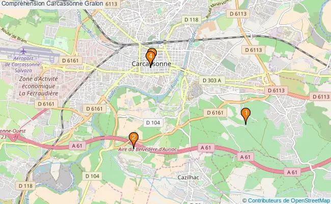 plan Compréhension Carcassonne Associations Compréhension Carcassonne : 3 associations