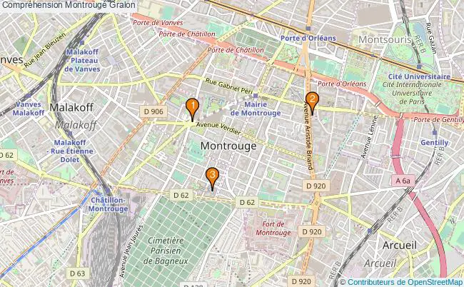 plan Compréhension Montrouge Associations Compréhension Montrouge : 4 associations
