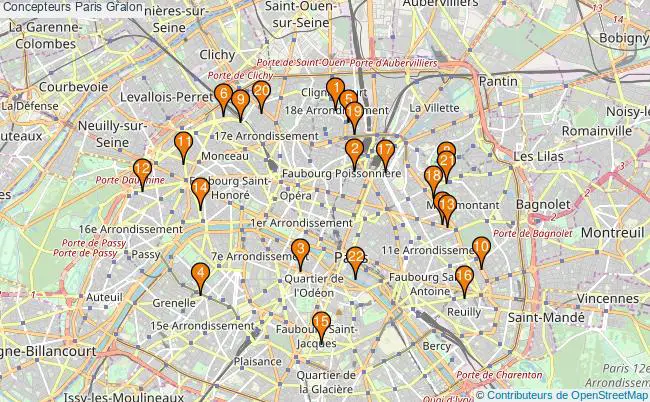 plan Concepteurs Paris Associations Concepteurs Paris : 27 associations