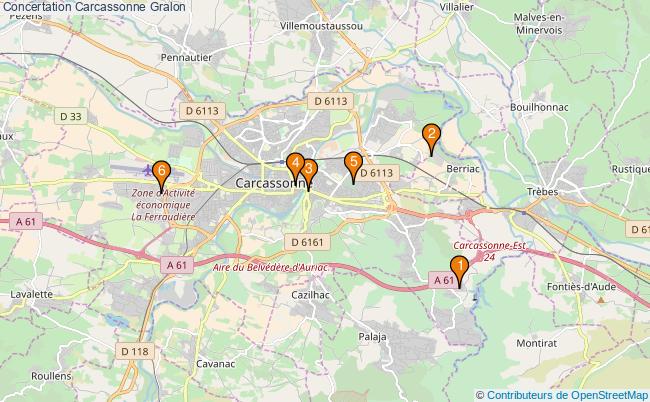 plan Concertation Carcassonne Associations Concertation Carcassonne : 6 associations