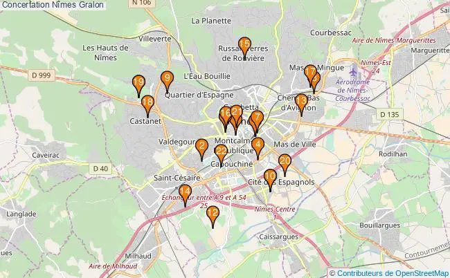 plan Concertation Nîmes Associations Concertation Nîmes : 20 associations