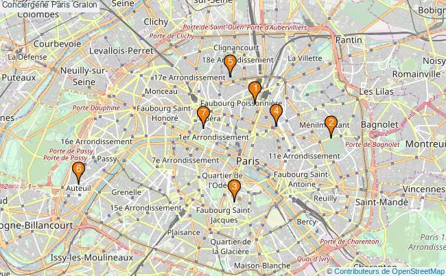 plan Conciergerie Paris Associations Conciergerie Paris : 15 associations