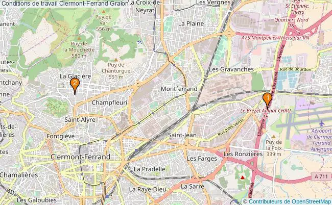 plan Conditions de travail Clermont-Ferrand Associations conditions de travail Clermont-Ferrand : 3 associations