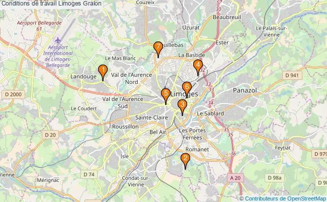 plan Conditions de travail Limoges Associations conditions de travail Limoges : 8 associations