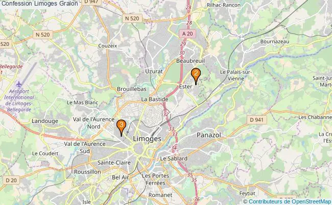 plan Confession Limoges Associations confession Limoges : 3 associations
