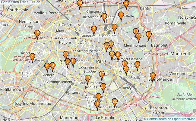 plan Confession Paris Associations confession Paris : 78 associations