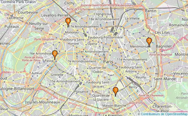 plan Confrérie Paris Associations confrérie Paris : 5 associations