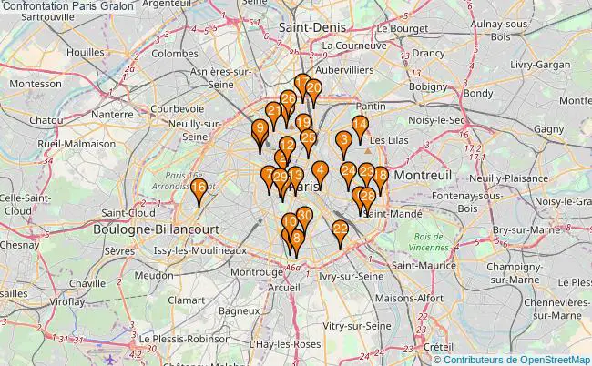 plan Confrontation Paris Associations Confrontation Paris : 68 associations