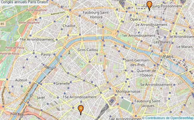 plan Congés annuels Paris Associations congés annuels Paris : 4 associations