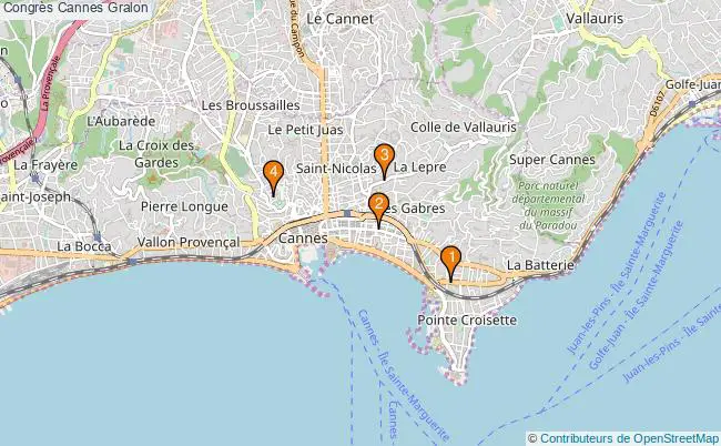 plan Congrès Cannes Associations Congrès Cannes : 5 associations